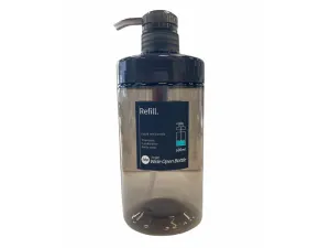 1DP Wide Mouthed Pump Bottle 600ml Round Amber