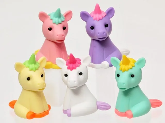 38452 IWAKO Colorz Unicorns -12 sets of 5 Erasers