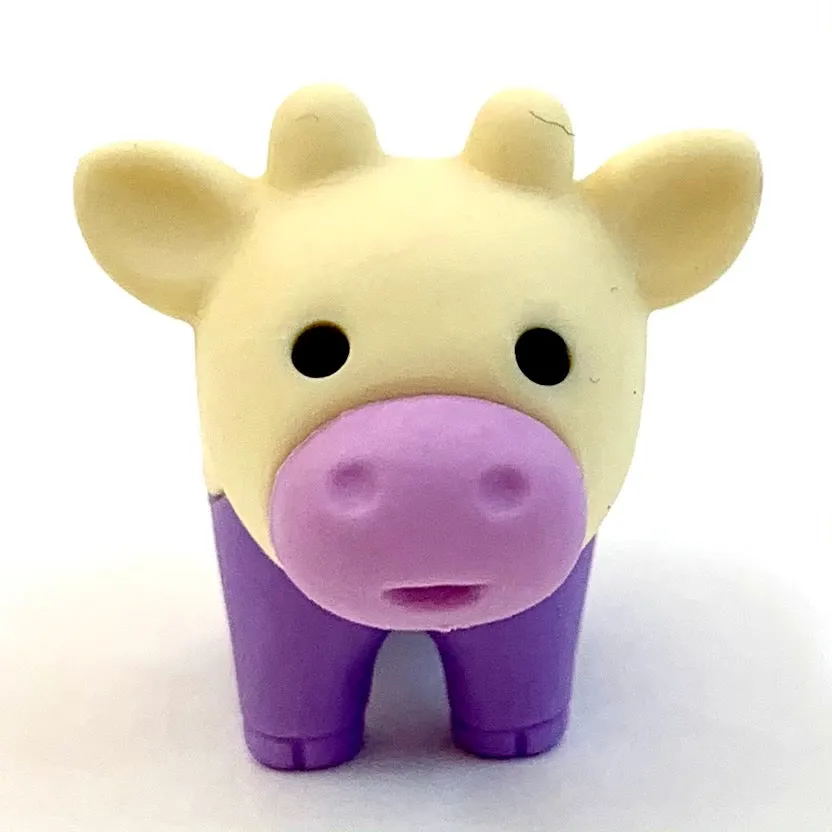 38454 IWAKO Colorz Cows -12 sets of 5 Erasers