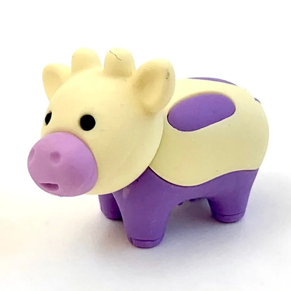 38454 IWAKO Colorz Cows -12 sets of 5 Erasers