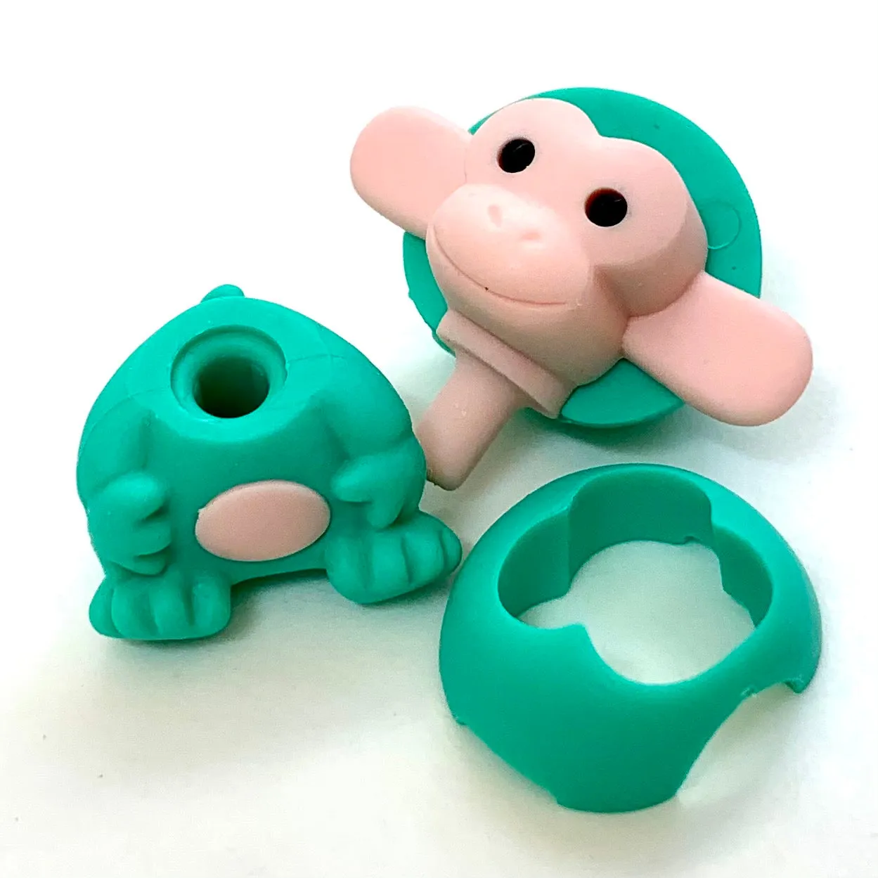 38455 Iwako Colorz Monkey -12 sets of 5 Erasers