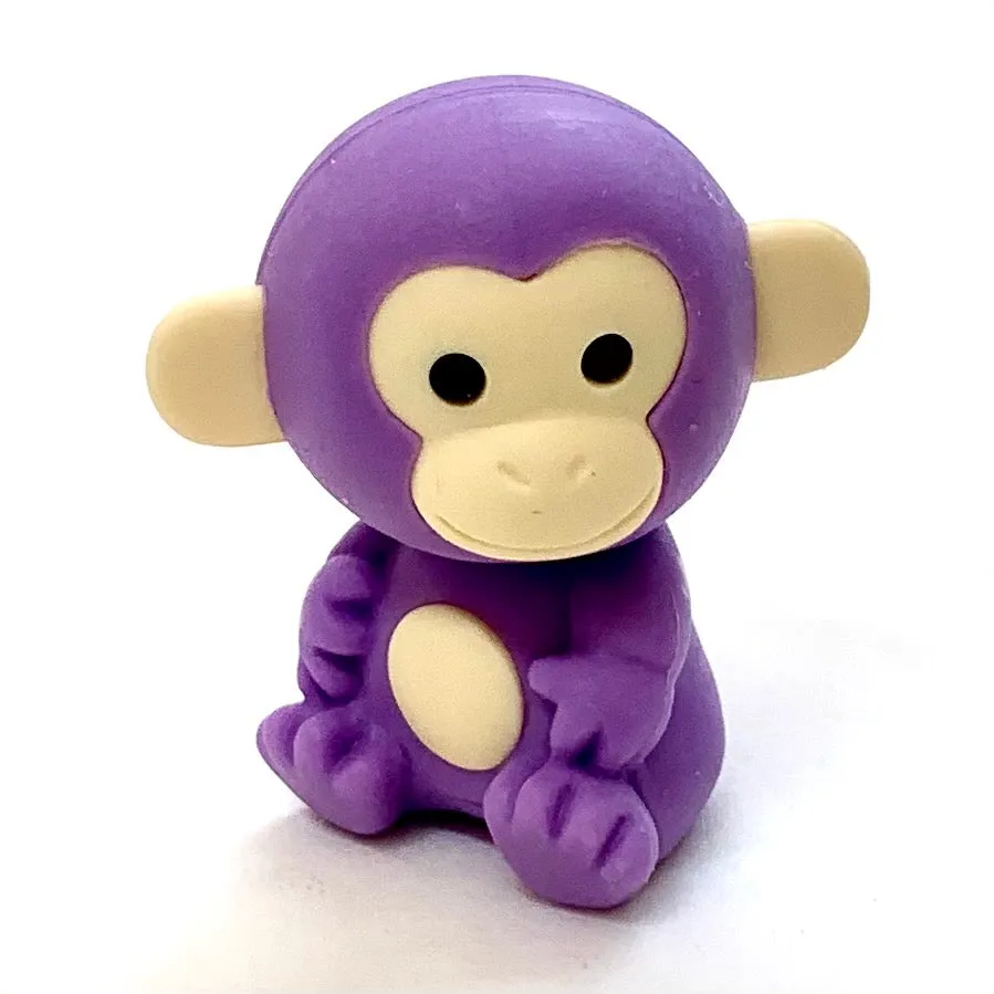 38455 Iwako Colorz Monkey -12 sets of 5 Erasers