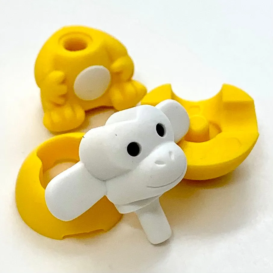 38455 Iwako Colorz Monkey -12 sets of 5 Erasers