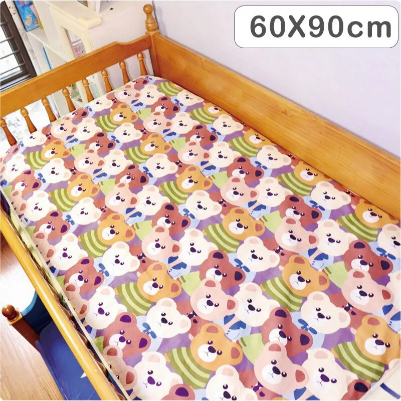 4 Size Baby Changing Mat Cartoon Cotton Waterproof Baby Sheet Changing Pad Table Diapers Urinal Game Play Cover Pet Mattress