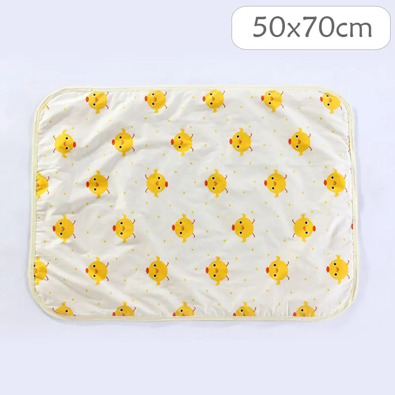 4 Size Baby Changing Mat Cartoon Cotton Waterproof Baby Sheet Changing Pad Table Diapers Urinal Game Play Cover Pet Mattress