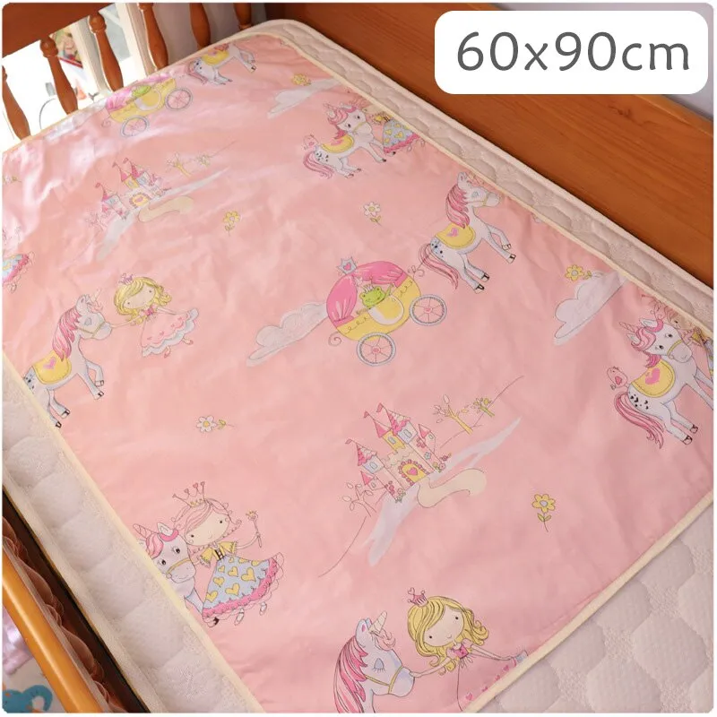 4 Size Baby Changing Mat Cartoon Cotton Waterproof Baby Sheet Changing Pad Table Diapers Urinal Game Play Cover Pet Mattress