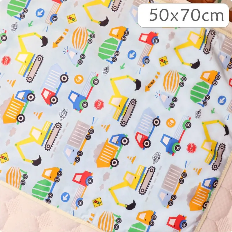 4 Size Baby Changing Mat Cartoon Cotton Waterproof Baby Sheet Changing Pad Table Diapers Urinal Game Play Cover Pet Mattress