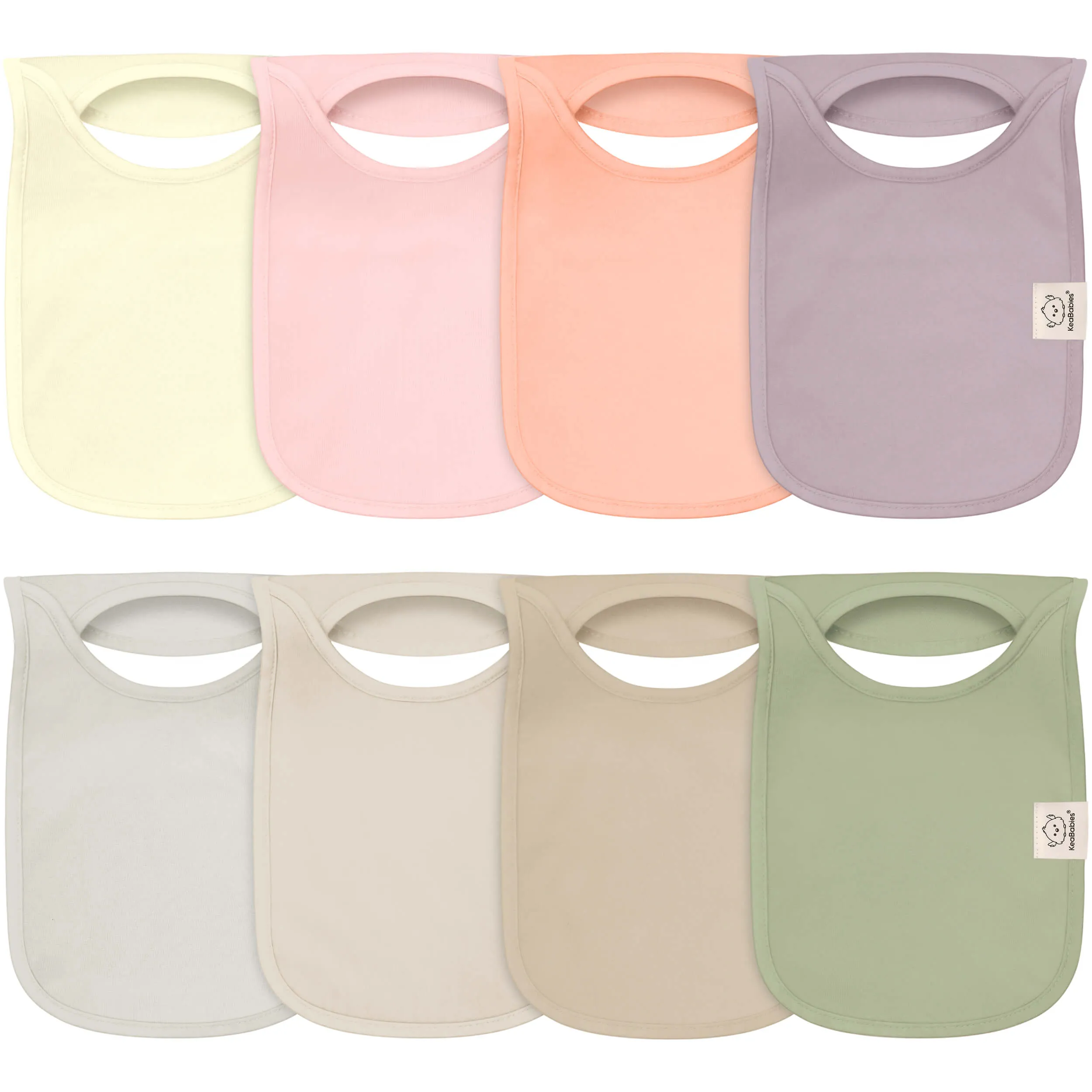 8-Pack Hallo Drool Bibs (Embrace)