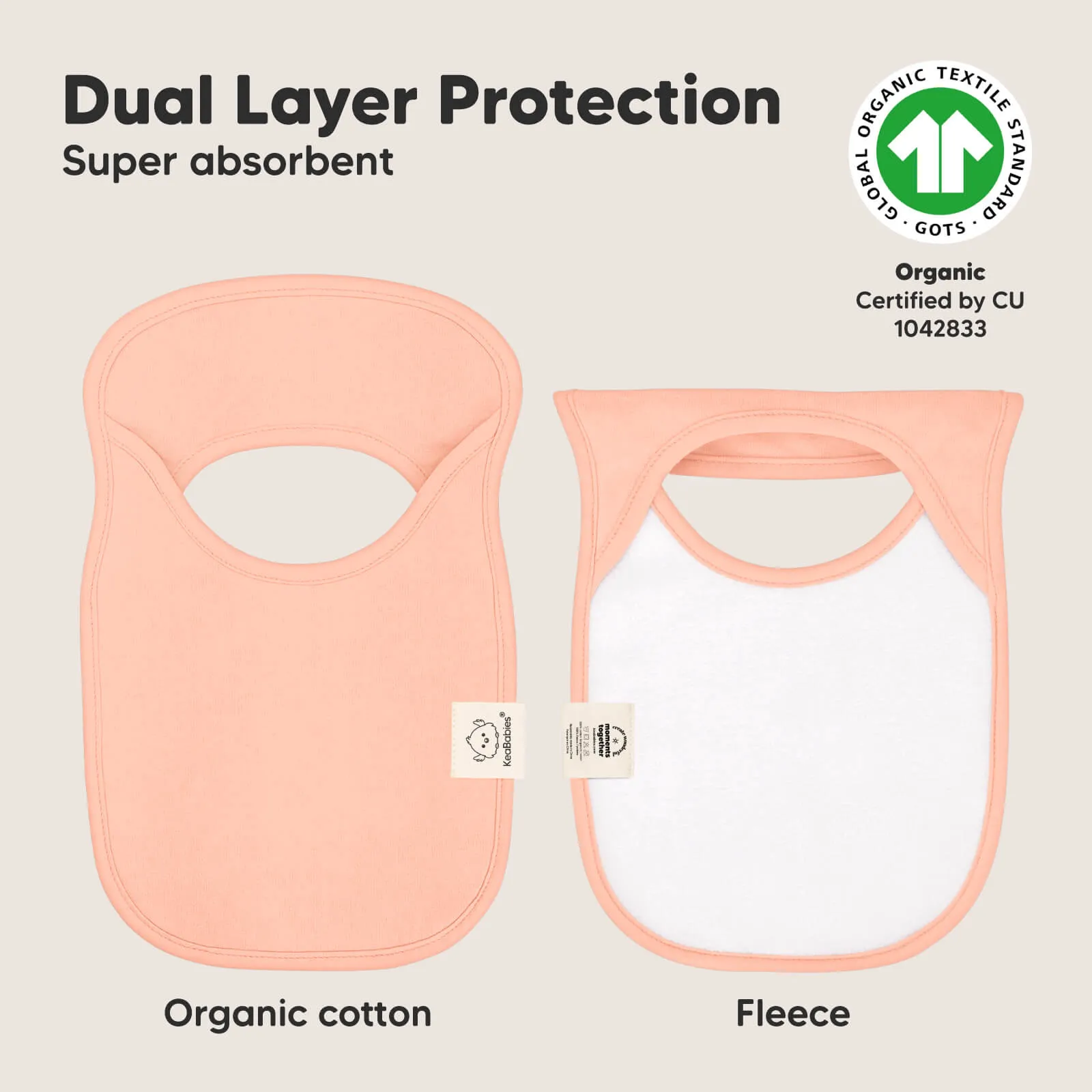 8-Pack Hallo Drool Bibs (Embrace)