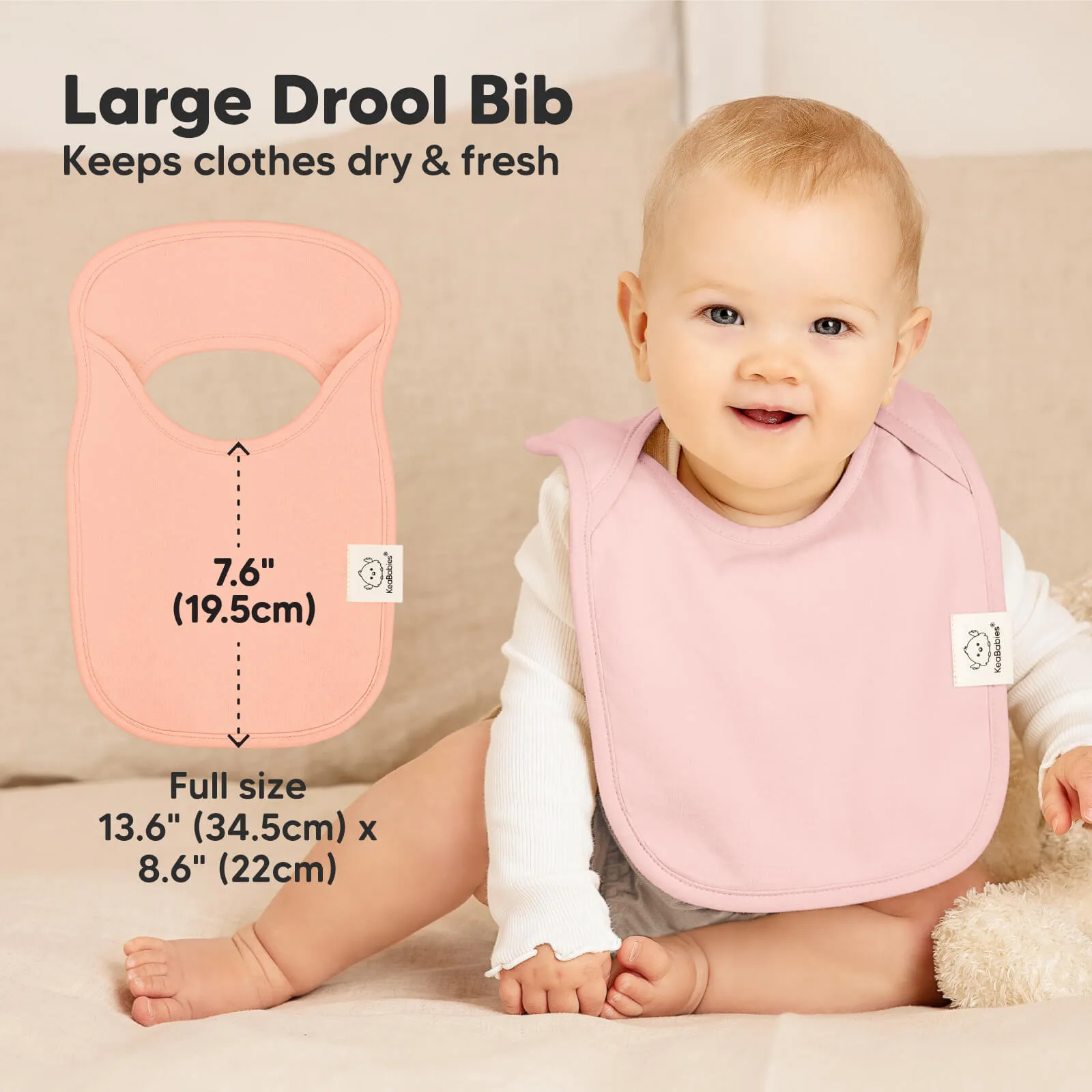 8-Pack Hallo Drool Bibs (Embrace)