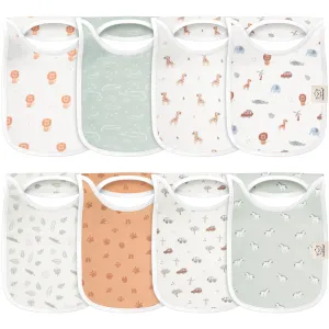 8-Pack Hallo Drool Bibs (Wilderness)