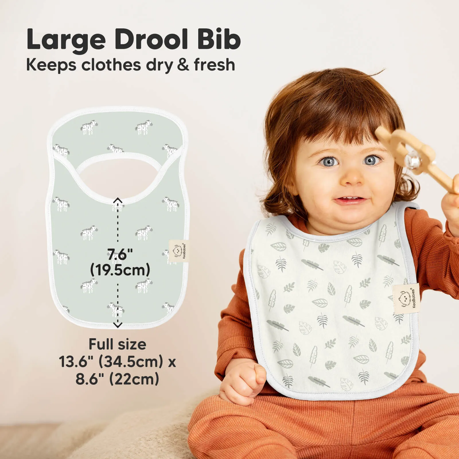 8-Pack Hallo Drool Bibs (Wilderness)