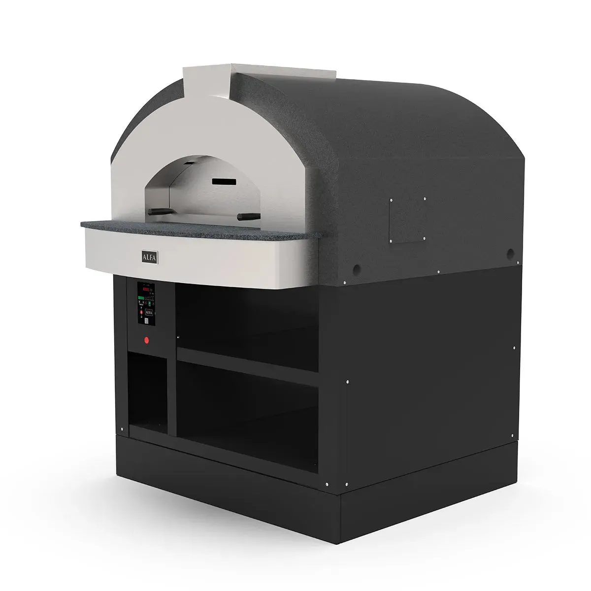 ALFA PROFESSIONAL FP-Q6P-BL-GRI Quick 6 Pizzas Wood Oven and Base