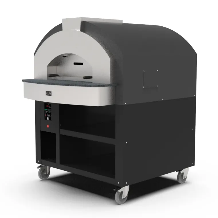 ALFA PROFESSIONAL FP-Q6P-BL-GRI Quick 6 Pizzas Wood Oven and Base