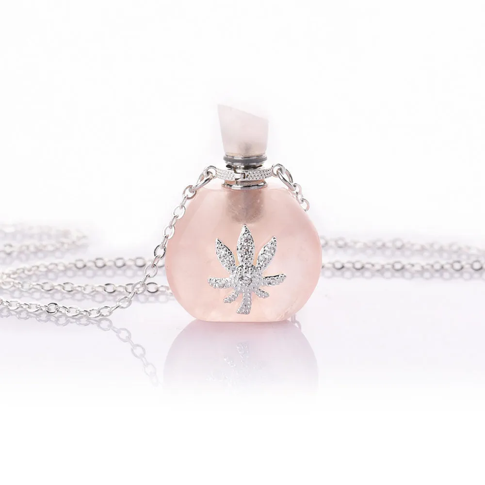 Alice Silver Perfume Bottle Necklace