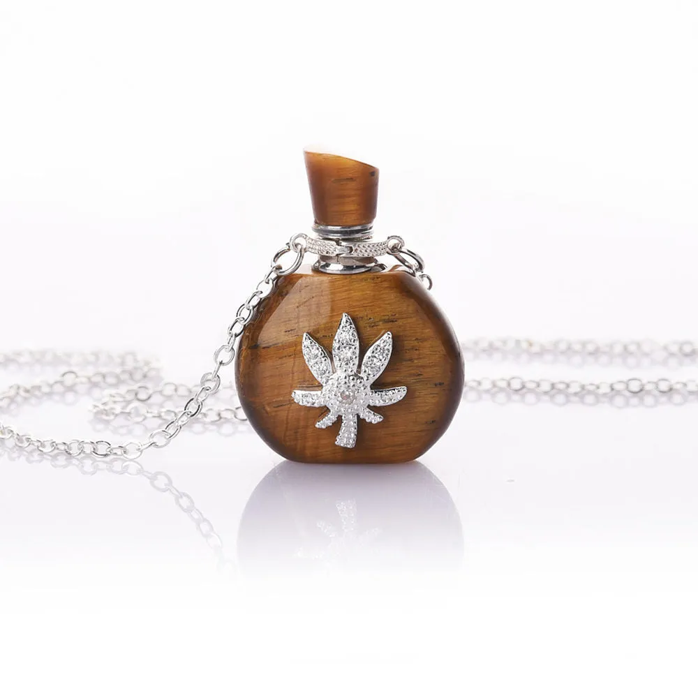 Alice Silver Perfume Bottle Necklace