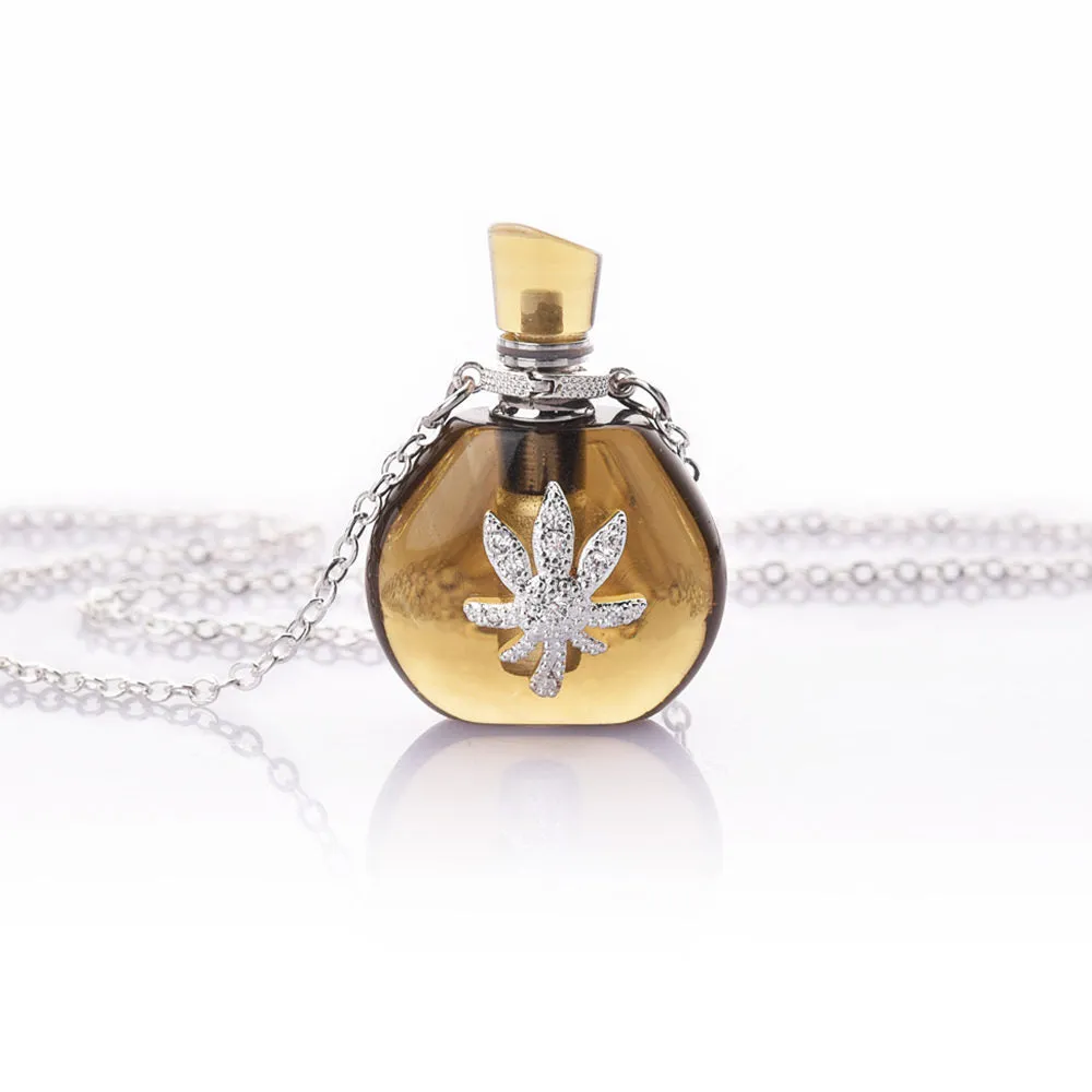 Alice Silver Perfume Bottle Necklace