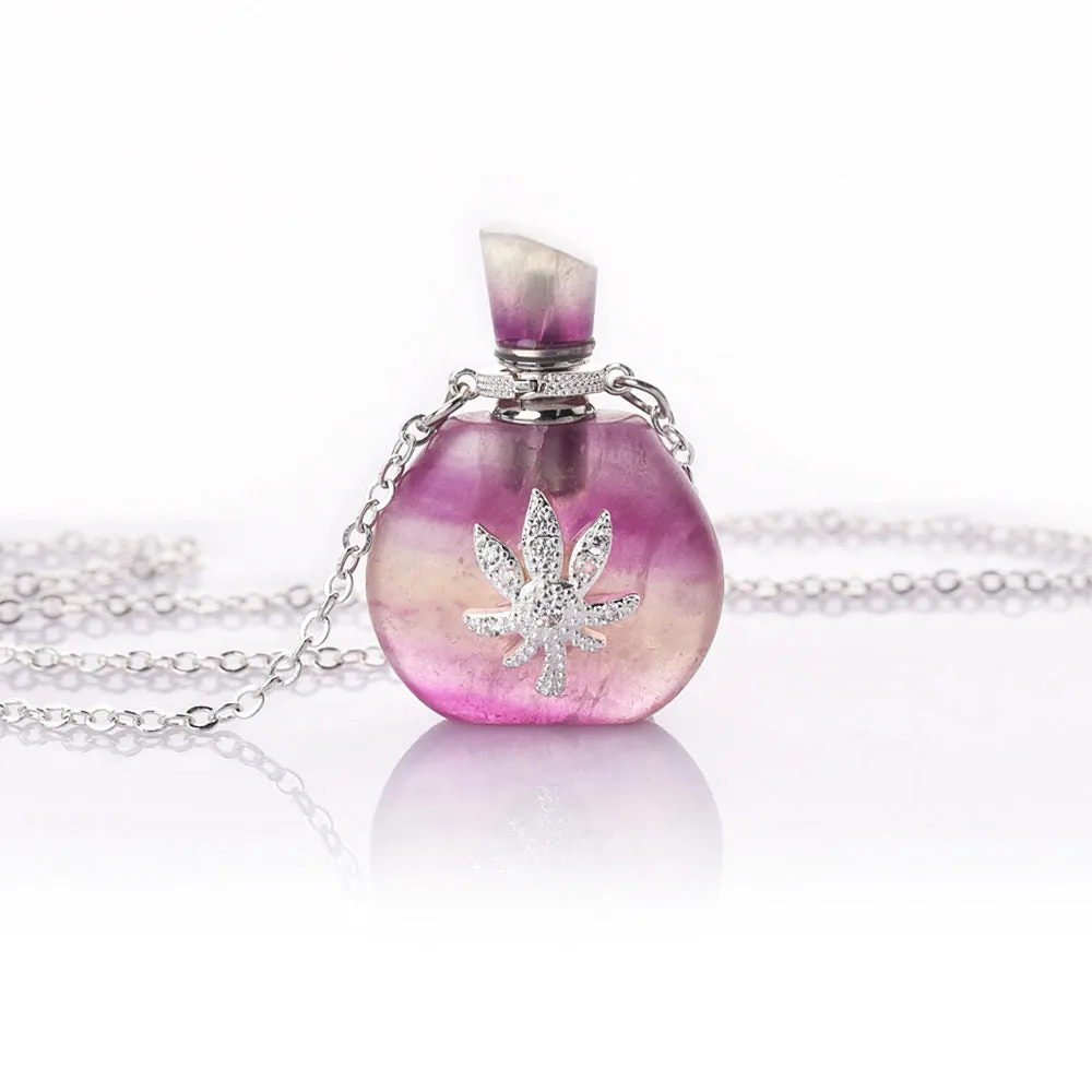 Alice Silver Perfume Bottle Necklace