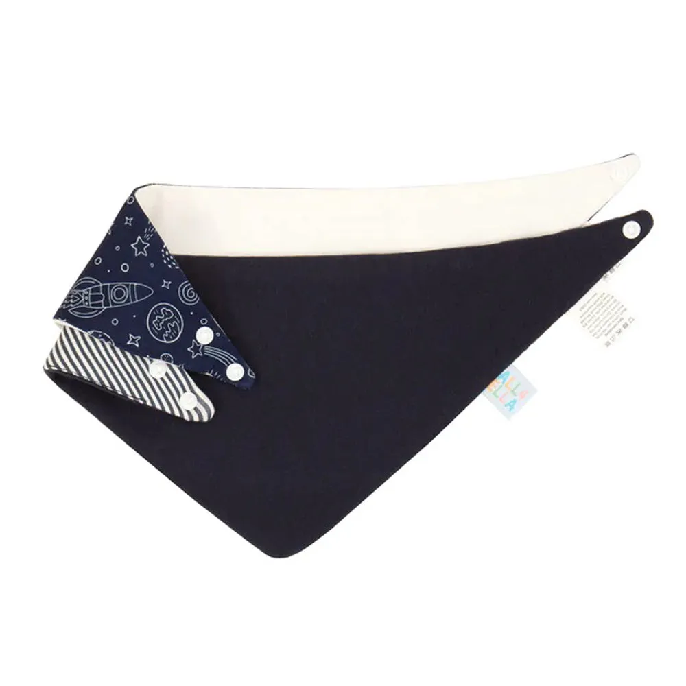 All4Ella Bandana Bibs 2pk Outer Space