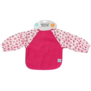 All4Ella Bibs Long Sleeve - Pink Hearts