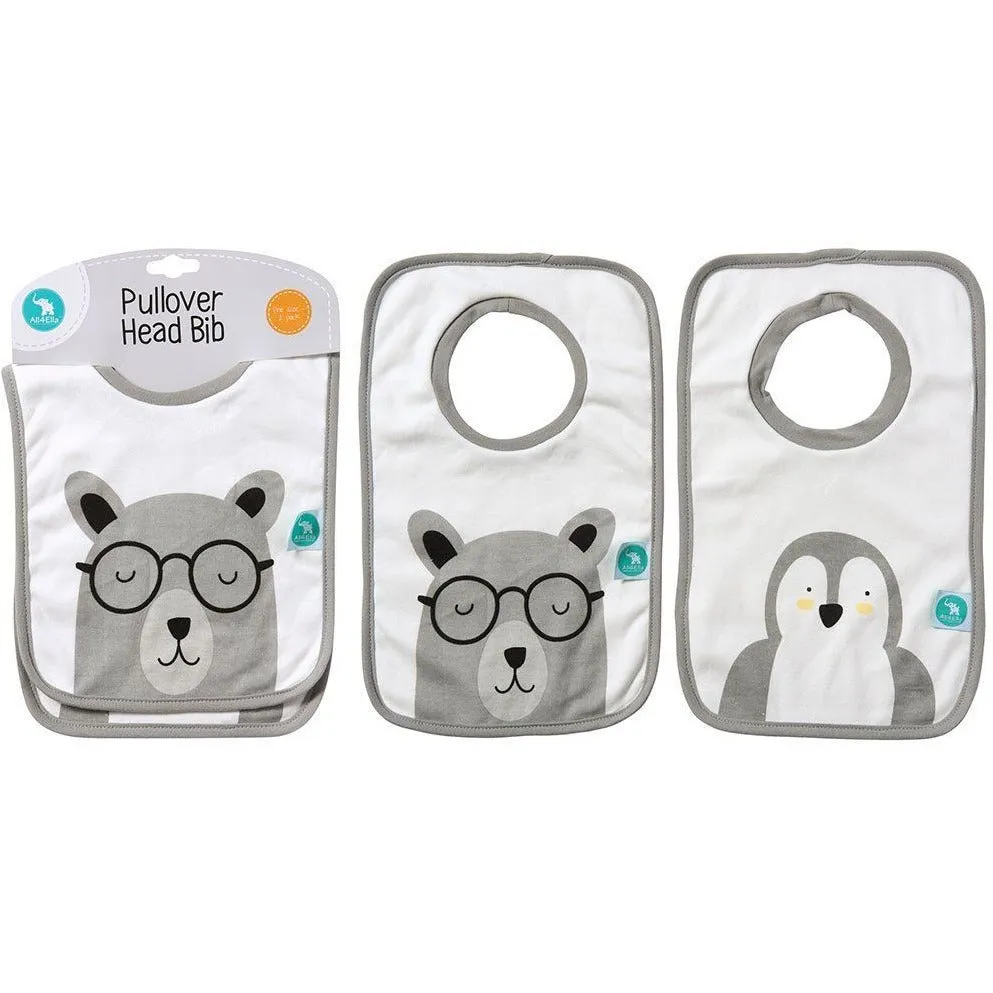 All4Ella Bibs Pull over Head (Set 2) - Penguin