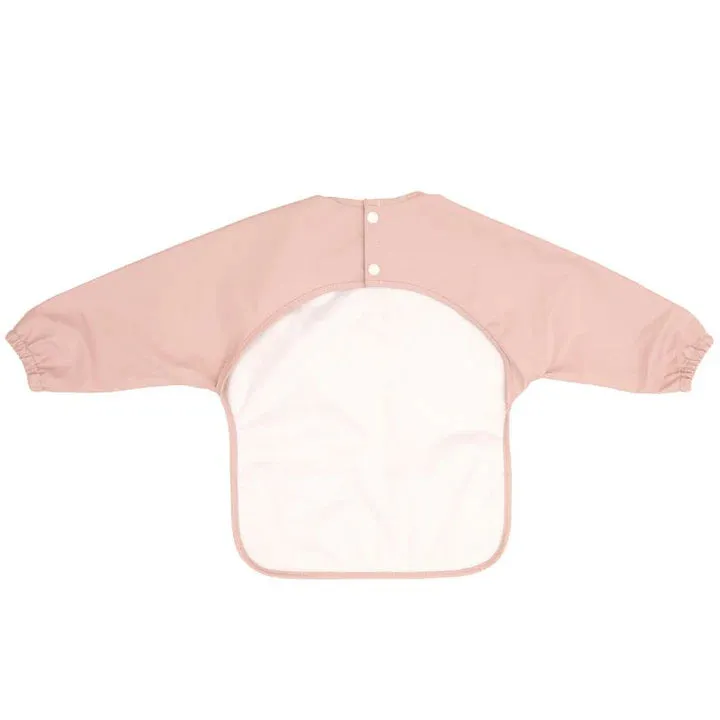 All4Ella Two-Tone Long Sleeve Waterproof Bib - Pink