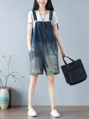 Angels Forever Denim Middle Waist Short Dungaress