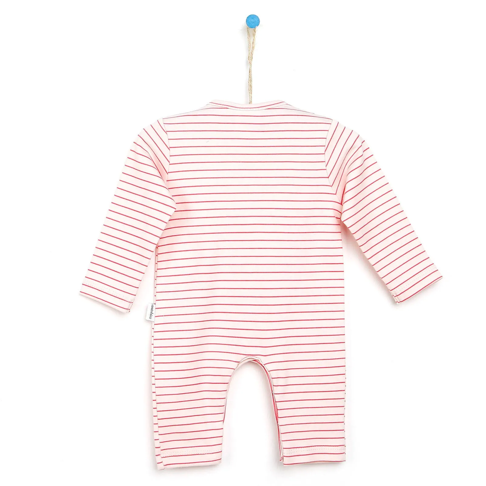 Antebies Newborn Stars Organic Jumpsuit - Pink