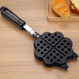 ASPENX Waffle Maker | Heart Shaped Waffle Maker Non Stick | Non-Stick Double-side Waffle Baking Pan | Aluminum Alloy Waffle Mould | Waffle Press Plate | Cooking Baking Tool | Sandwich Maker