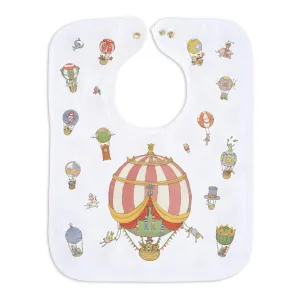 Atelier Choux Large Bib Circus Gold Snaps