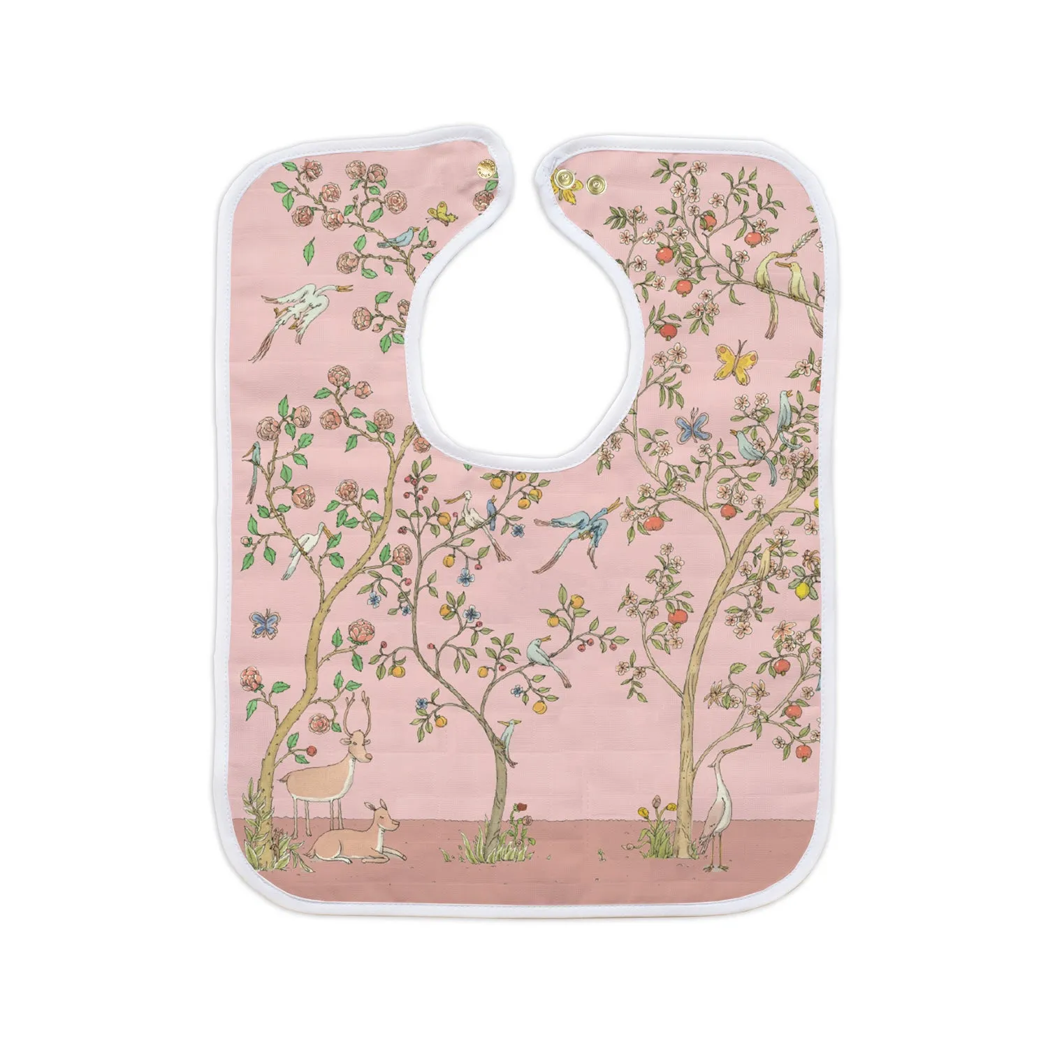 Atelier Choux Large Bib in Bloom Pink