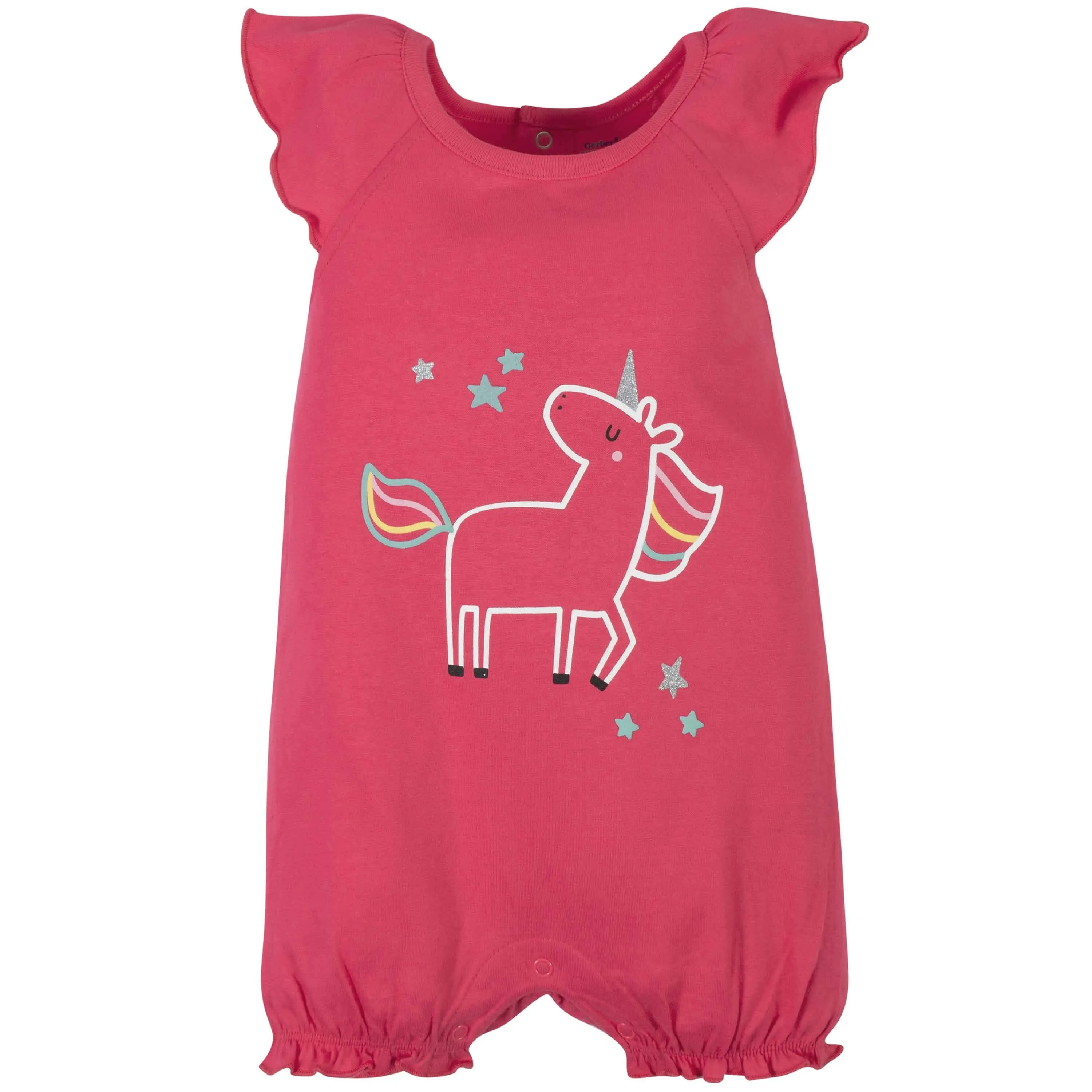 Baby Girls 2-Pack Unicorn Rompers