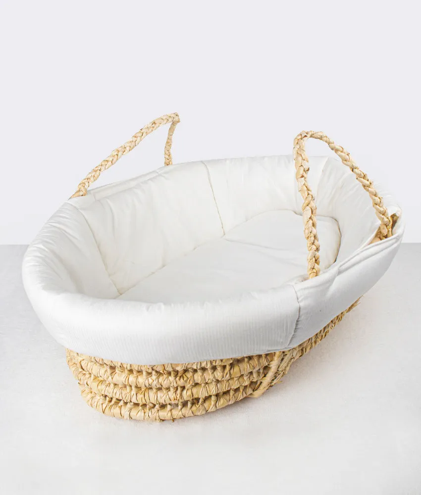 Baby Moses Basket & Liner with Hood