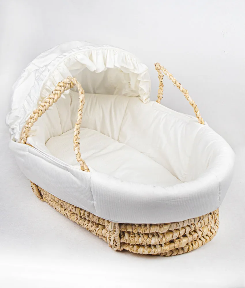 Baby Moses Basket & Liner with Hood