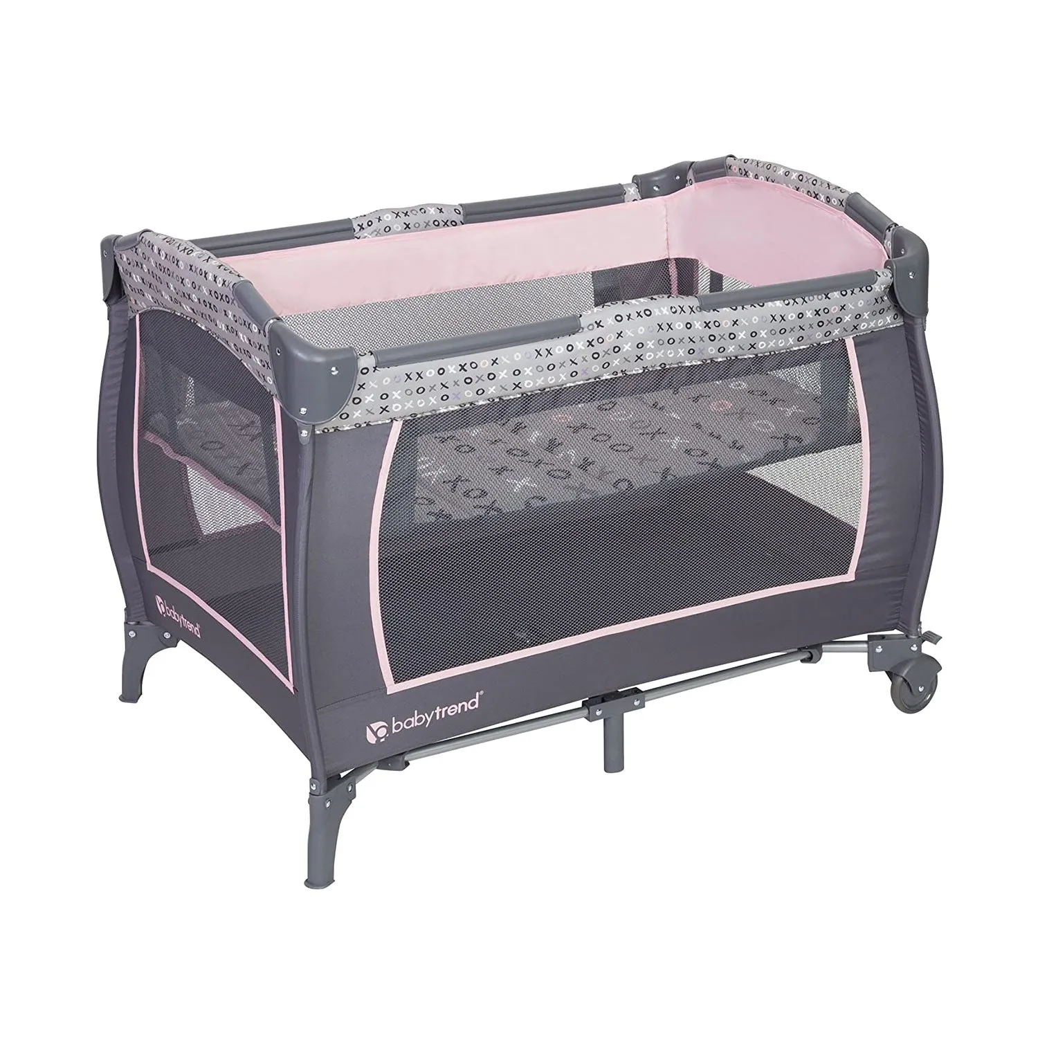 Baby Trend Portable Infant Trend-E Nursery Center with Bassinet, Starlight Pink