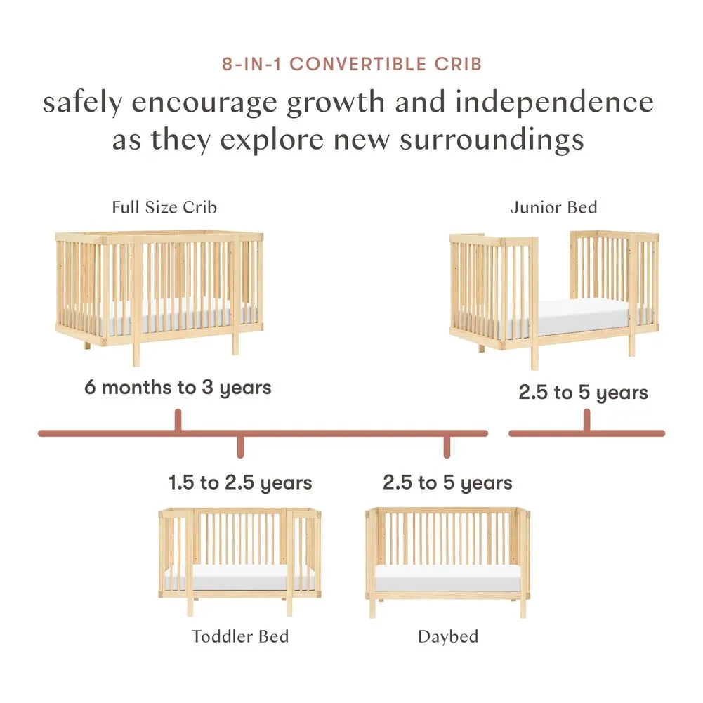 Babyletto Pogo 8-in-1 Convertible Crib with All-Stages Conversion Kits