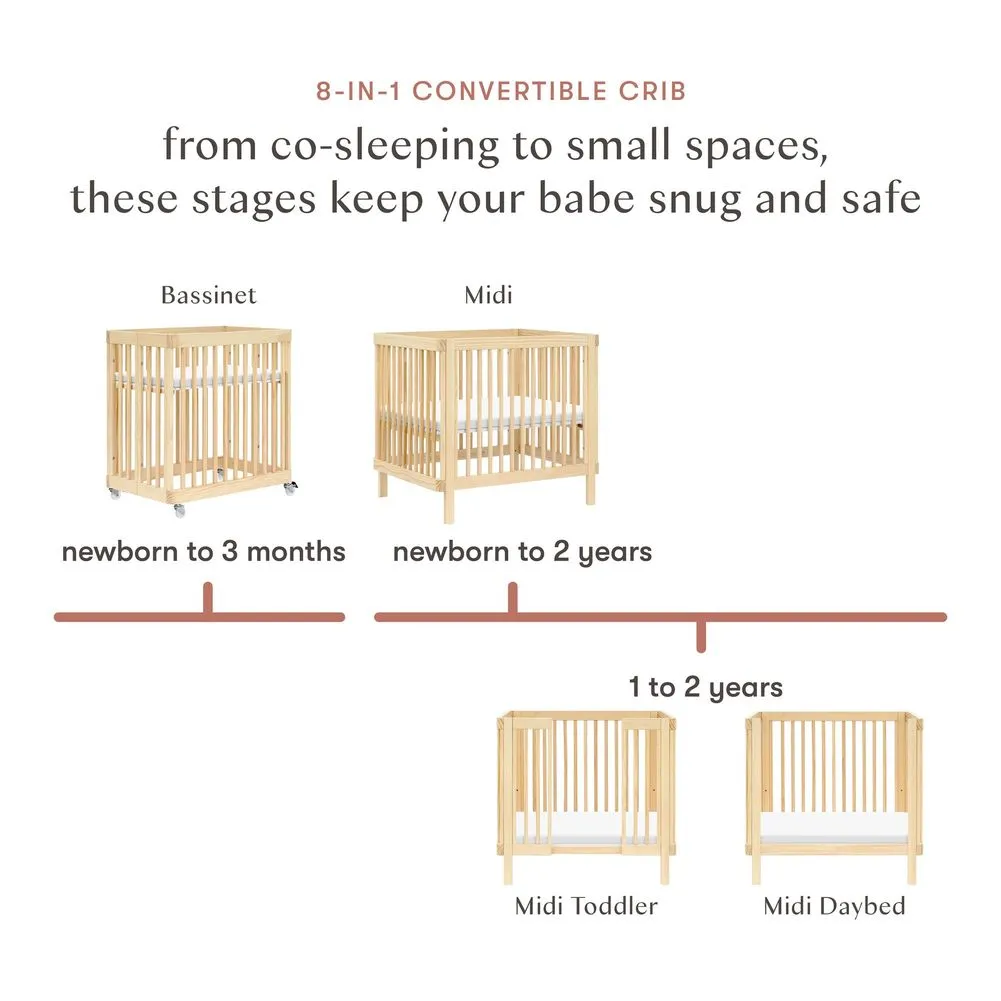 Babyletto Pogo 8-in-1 Convertible Crib with All-Stages Conversion Kits