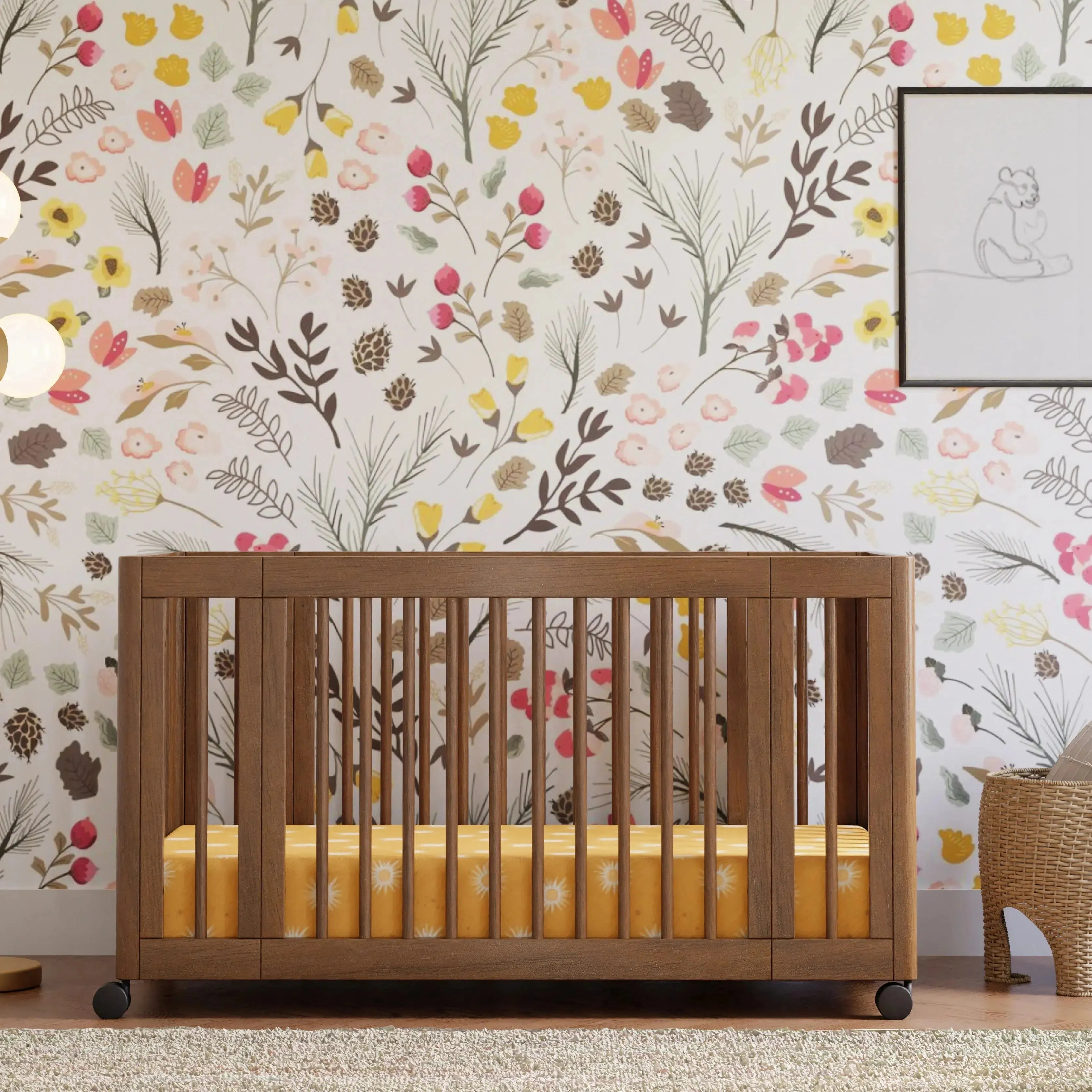 Babyletto - Yuzu Convertible Crib - Natural Walnut