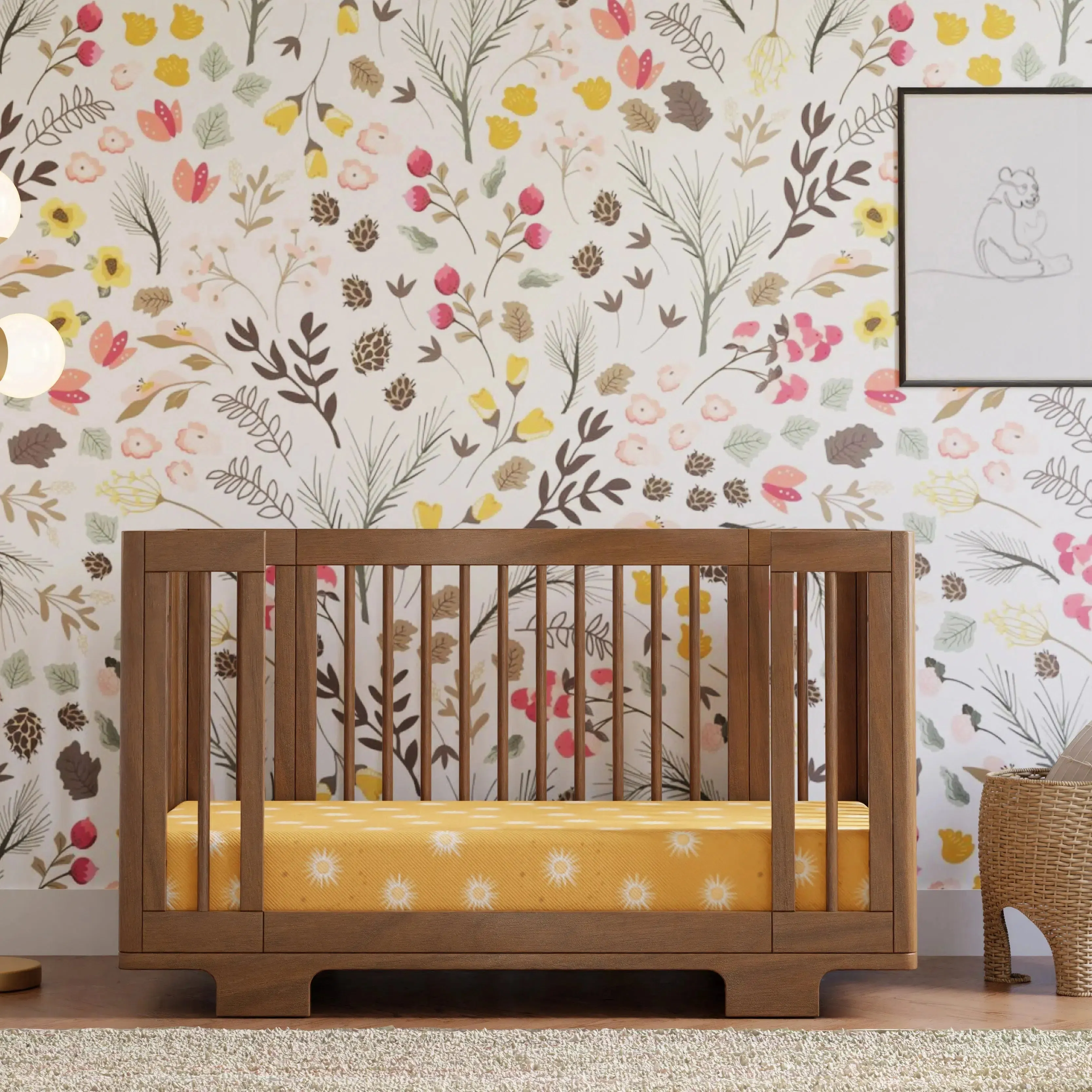 Babyletto - Yuzu Convertible Crib - Natural Walnut