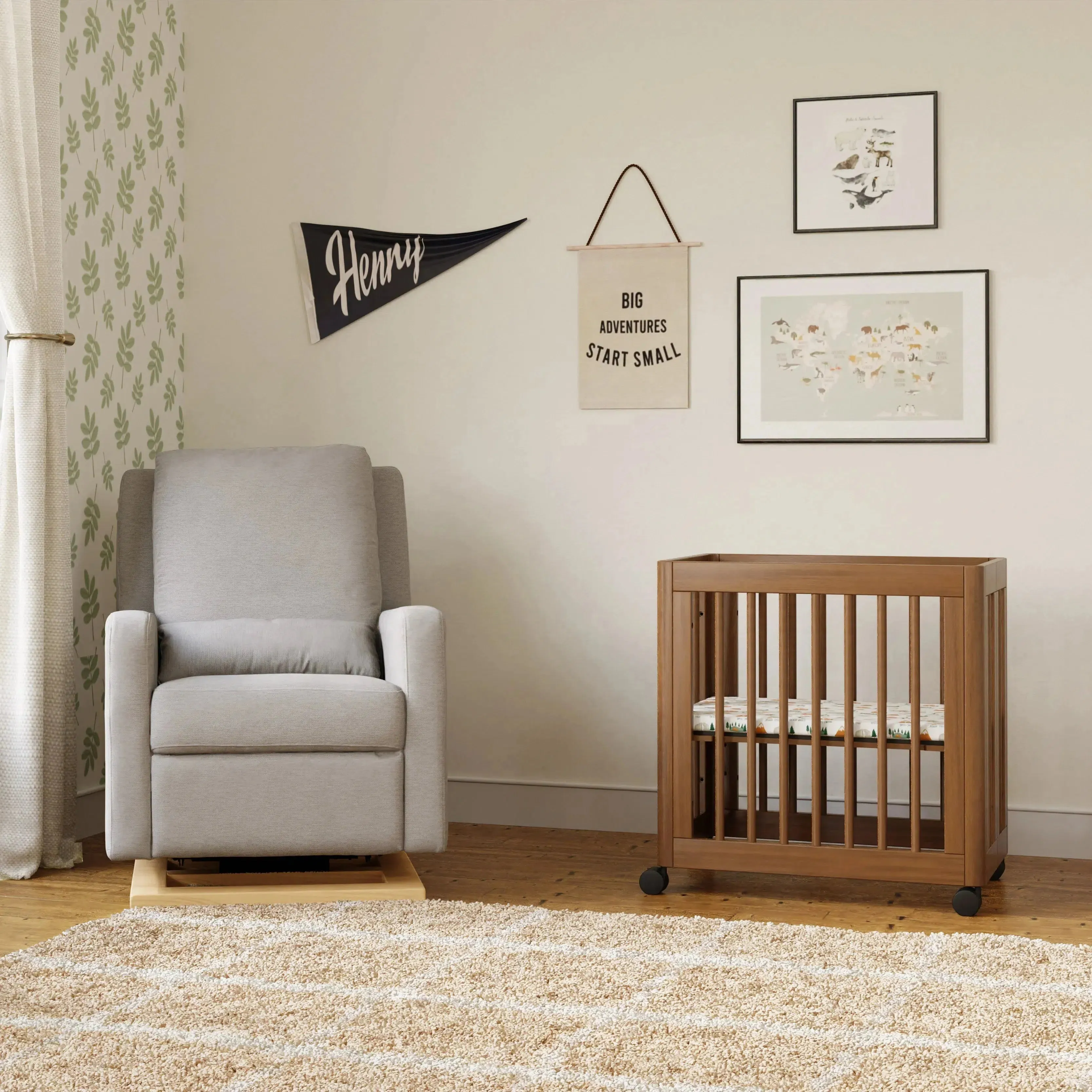 Babyletto - Yuzu Convertible Crib - Natural Walnut