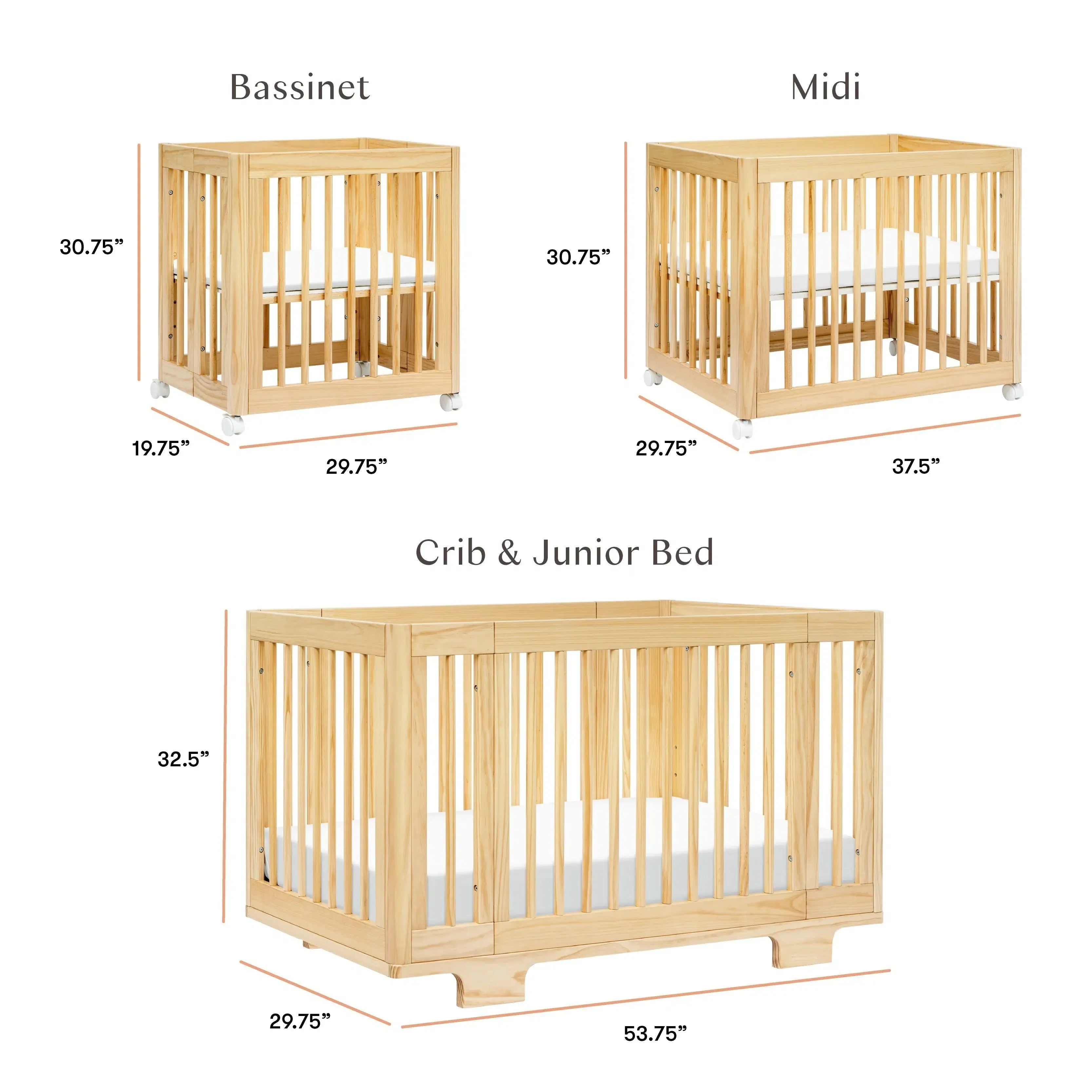 Babyletto - Yuzu Convertible Crib - Natural