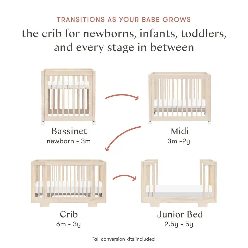 Babyletto - Yuzu Convertible Crib - Washed Natural