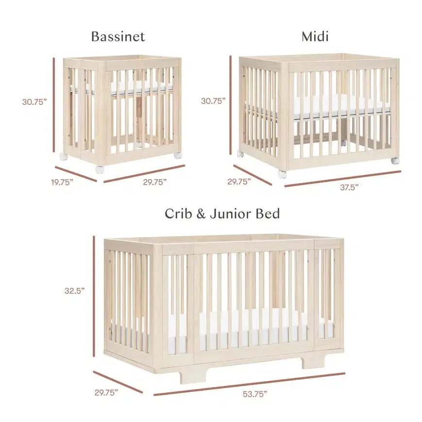 Babyletto - Yuzu Convertible Crib - Washed Natural