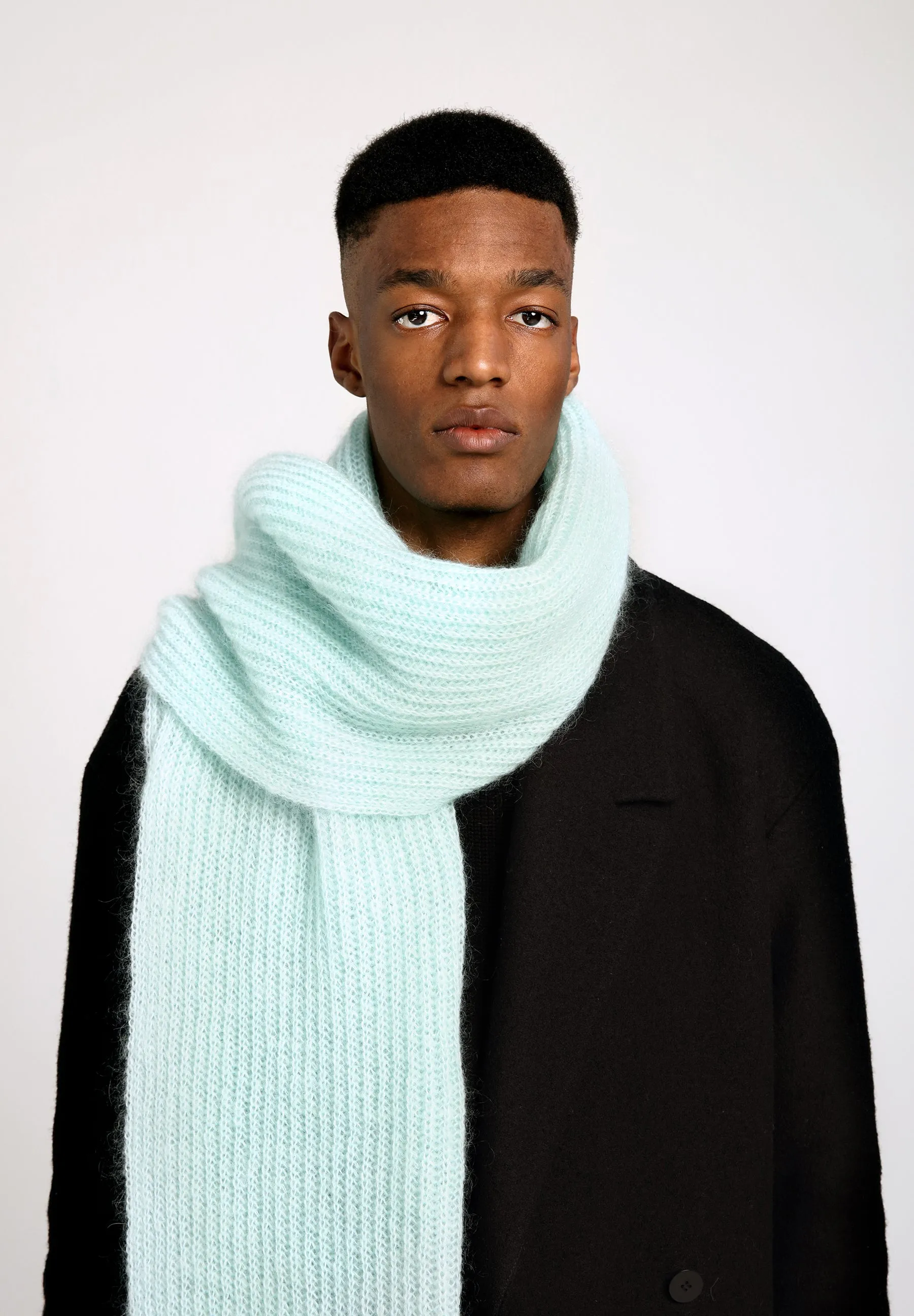 BARROW CHUNKY BEANIE & MILLER RIB SCARF SET - Mint