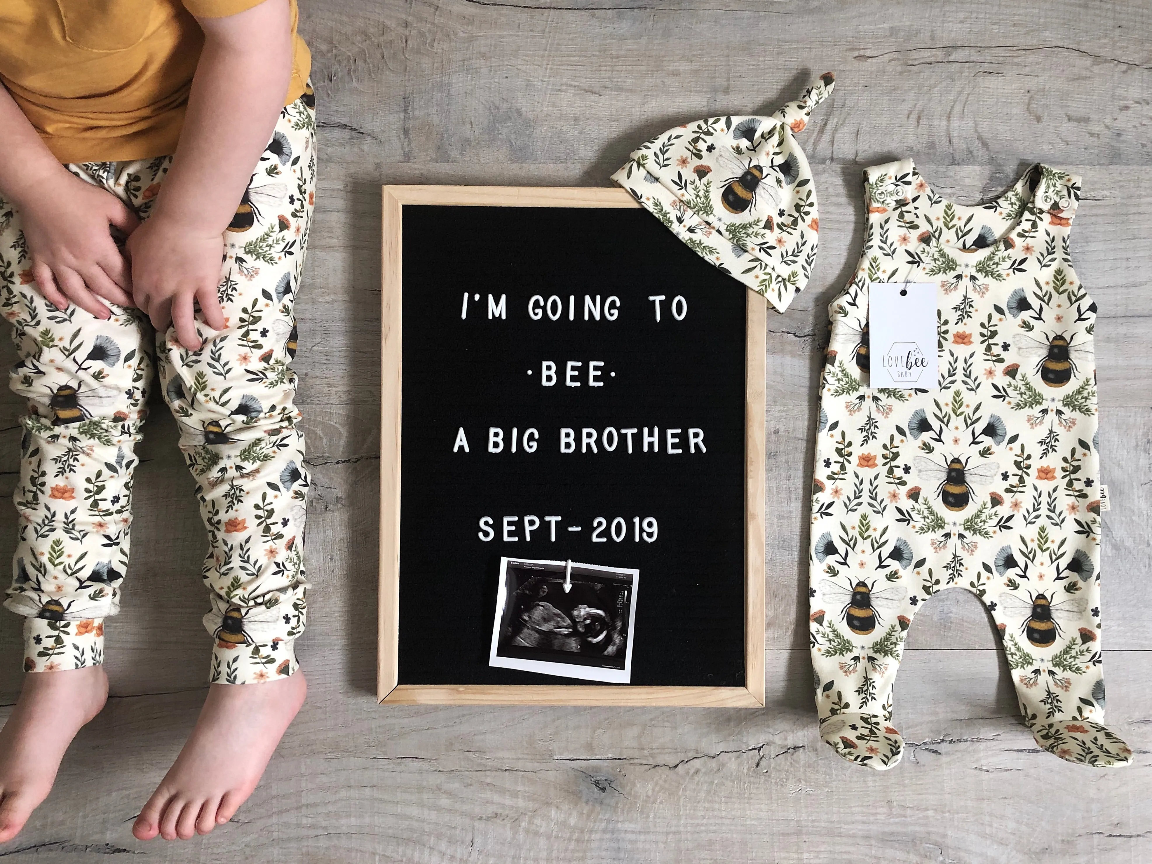 Bee and Botanicals footed Romper