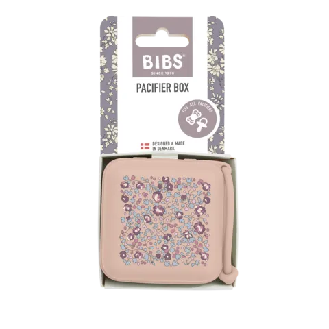 BIBS x LIBERTY Pacifier Box - Eloise/Blush