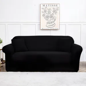 Black - 100% Waterproof and Ultra Resistant Stretch Armchair and Sofa Covers - The Sofa Cover House