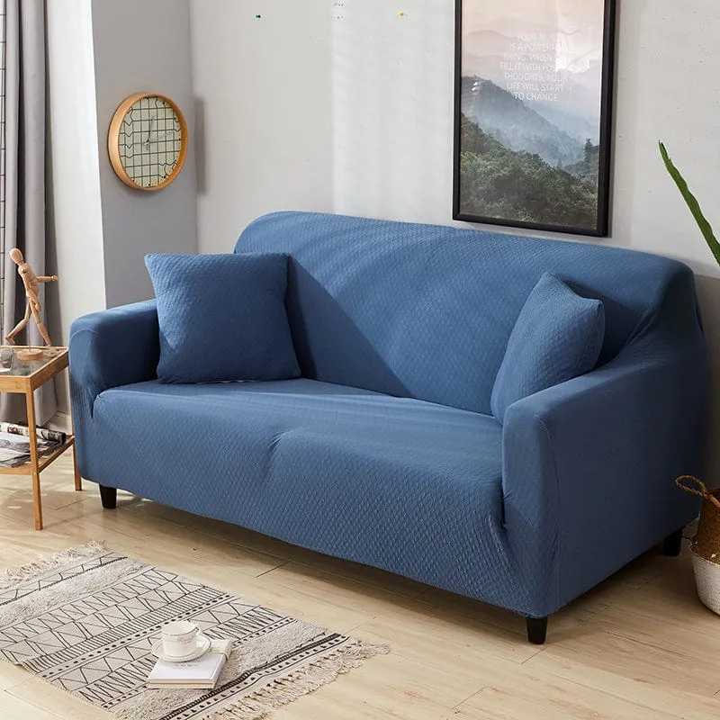 Blue - 100% Waterproof and Ultra Resistant Stretch Armchair and Sofa Covers - The Sofa Cover House