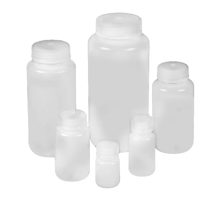 Bottles, Wide Mouth, HDPE, Natural 125ml