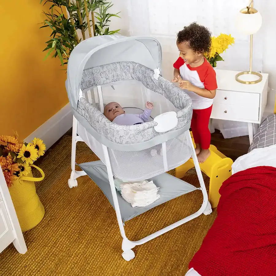 Bright Starts Winnie The Pooh Slumber Party Soothing Bassinet